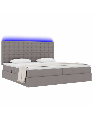 Letto con contenitore e LED Talpa 200 x 200 cm Poliestere
