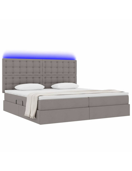 Letto con contenitore e LED Talpa 200 x 200 cm Poliestere