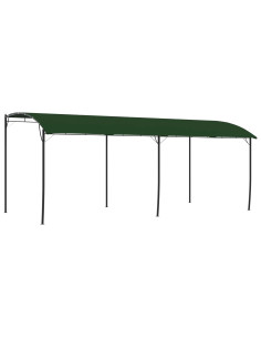 Gazebo 6 x 3 x 2,55 m Verde Tessuto e Alluminio 180
