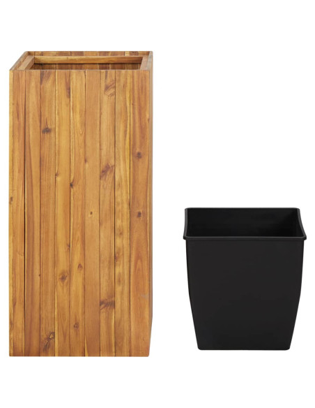 Letto Rialzato da Giardino 43,5x43,5x90 cm Massello di Acacia