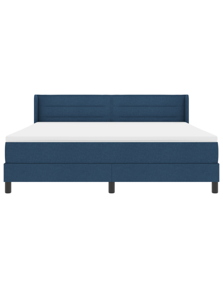 Letto a molle con materasso Blu 200 x 180 cm Poliestere