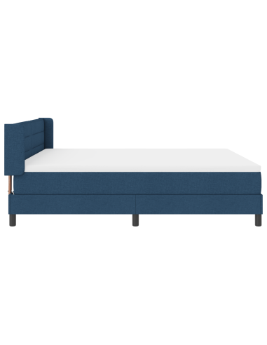 Letto a molle con materasso Blu 200 x 180 cm Poliestere