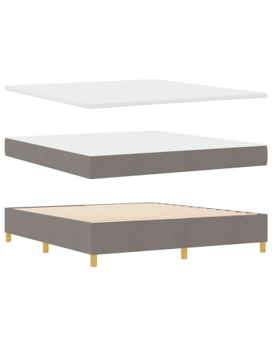 Letto a molle con materasso Talpa 180 x 200 cm Tessuto