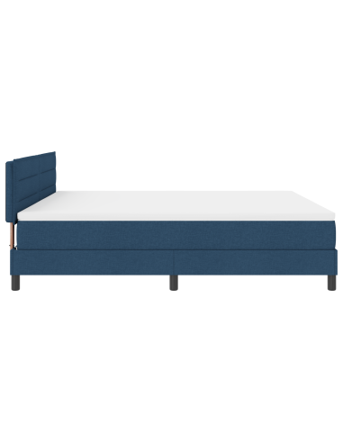 Letto a molle con materasso con led Blu 180 x 200 cm Tessuto