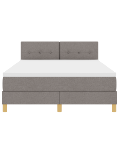 Letto a Sorgente LED con materasso Talpa 160 x 200 cm Tessuto