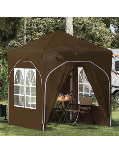 Tenda per feste a pop-up 192 x 192 x 245 cm Tortora