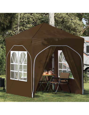 Tenda per feste a pop-up 192 x 192 x 245 cm Tortora