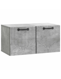 Mobile Porta TV da Muro Grigio Cemento 59,5 x 31 x 30 cm