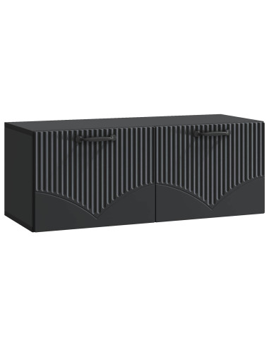 Mobile Porta TV da Muro Nero 78,5 x 31 x 30 cm
