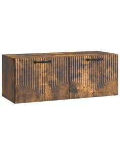 Mobile Porta TV da Muro Rovere Fumo 78,5 x 31 x 30 cm