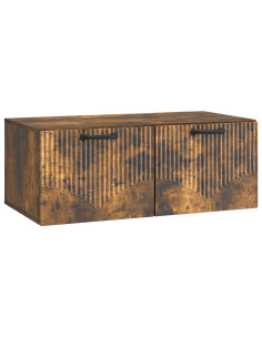 Mobile Porta TV da Muro Rovere Fumo 78,5 x 41 x 30 cm