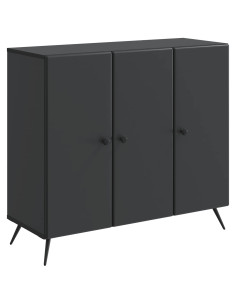 Credenza Nero 89 x 34,5 x 80 cm Legno ingegnerizzato
