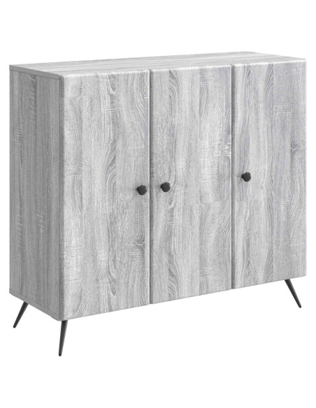 Credenza Grigio Sonoma 89 x 34,5 x 80 cm Legno ingegnerizzato