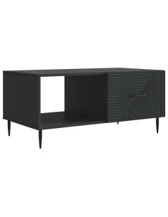 Tavolino da salotto Nero 90 x 50 x 40 cm Legno ingegnerizzato