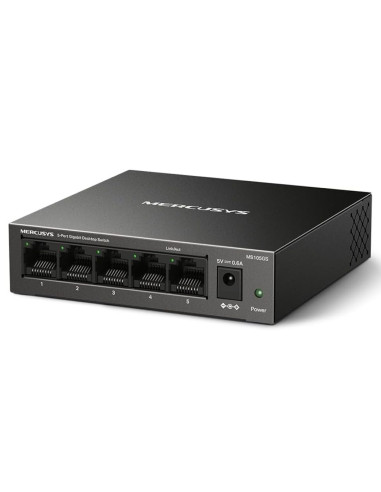 HUB SWITCH 05 PORTE LAN MERCUSYS MS105GS DESKTOP