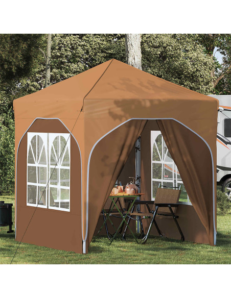 Tenda per feste a pop-up 192 x 192 x 245 cm Beige