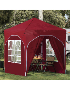 Tenda per feste a pop-up 192 x 192 x 245 cm Borgogna