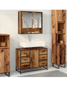 Mobile da Bagno Legno vecchio 80 x 33 x 60 cm Legno multistrato
