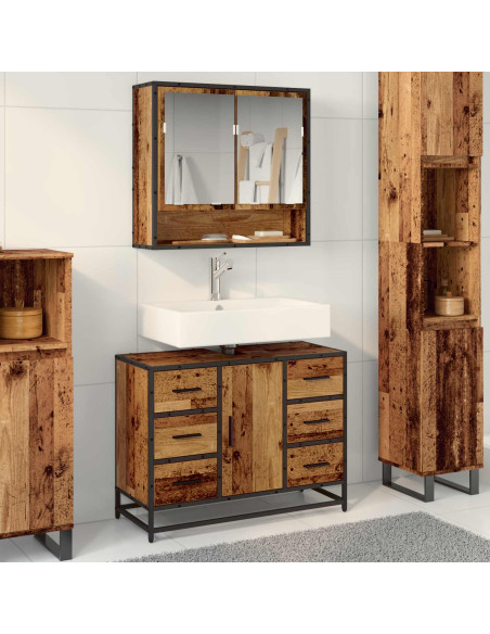 Mobile da Bagno Legno vecchio 80 x 33 x 60 cm Legno multistrato