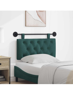 Testiera sospesa Verde Scuro Tessuto