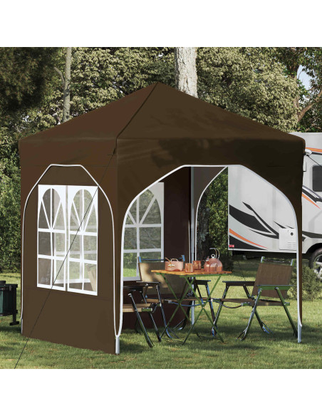 Tenda per feste a pop-up 192 x 192 x 245 cm Tortora