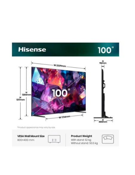 100 E7S PRO QLED 4K UHD SMART 144HZ
