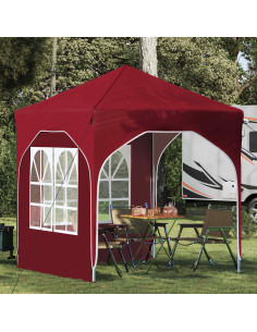 Tenda per feste a pop-up 192 x 192 x 245 cm Borgogna