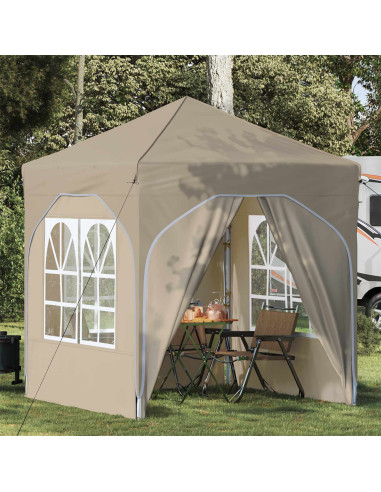 Tenda per feste a pop-up 192 x 192 x 245 cm Crema