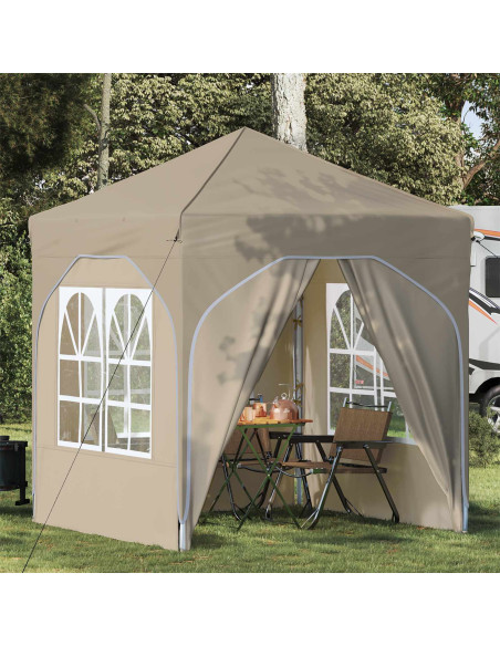 Tenda per feste a pop-up 192 x 192 x 245 cm Crema