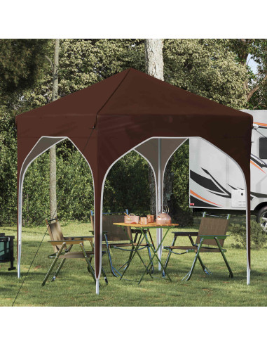Tenda per feste a pop-up 194 x 194 x 245 cm Marrone