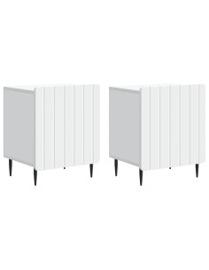 Armadio da Notte 2 pcs Bianco 43 x 34,5 x 52 cm