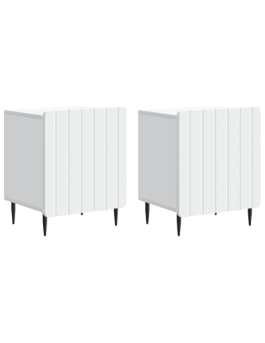 Armadio da Notte 2 pcs Bianco 43 x 34,5 x 52 cm