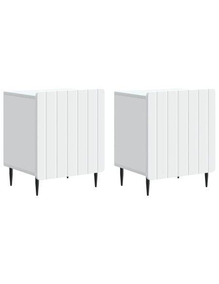 Armadio da Notte 2 pcs Bianco 43 x 34,5 x 52 cm