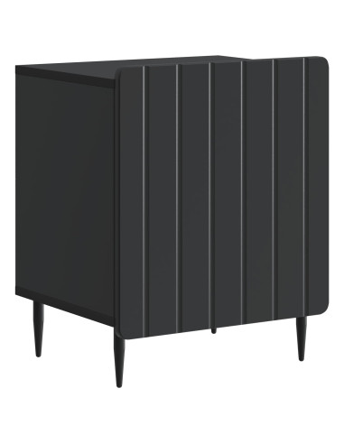 Armadio da Notte Nero 43 x 34,5 x 52 cm Legno ingegnerizzato