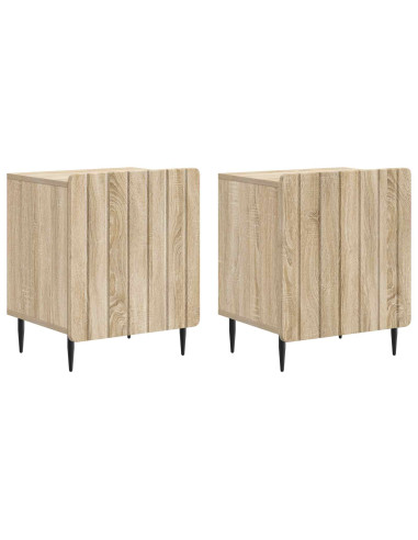 Armadio da Notte 2 pcs Rovere Sonoma 43 x 34,5 x 52 cm
