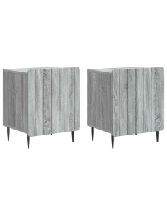 Armadio da Notte 2 pcs Grigio Sonoma 43 x 34,5 x 52 cm