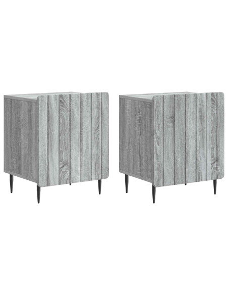 Armadio da Notte 2 pcs Grigio Sonoma 43 x 34,5 x 52 cm