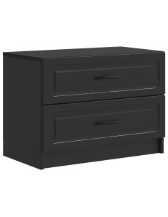 Armadio da Notte Nero 62 x 34,5 x 44,5 cm Legno ingegnerizzato
