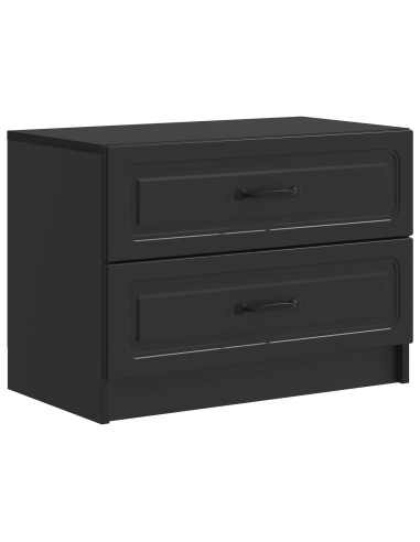 Armadio da Notte Nero 62 x 34,5 x 44,5 cm Legno ingegnerizzato