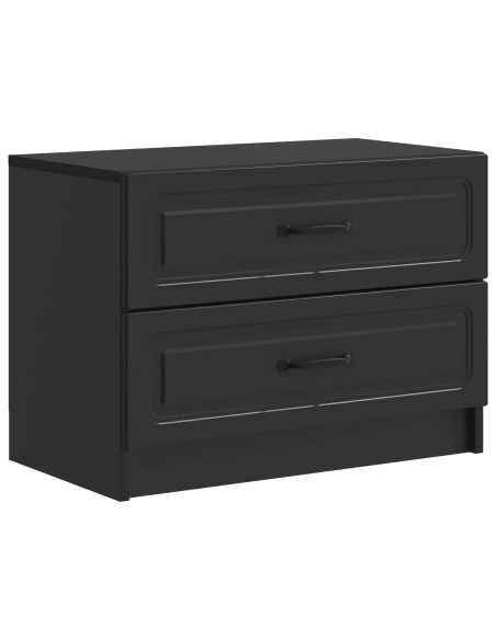 Armadio da Notte Nero 62 x 34,5 x 44,5 cm Legno ingegnerizzato