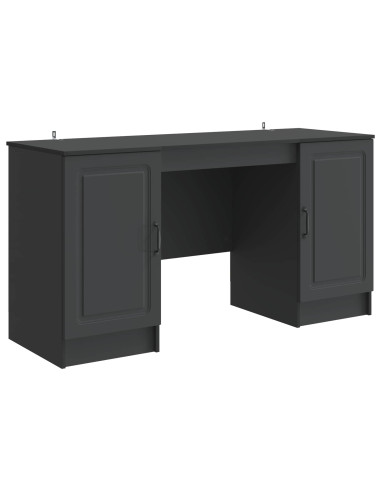 Scrivania Nero 142,5 x 50 x 75 cm Legno ingegnerizzato