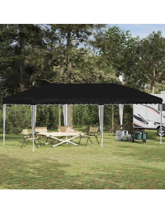 Tenda per feste a pop-up 575 x 290 x 245 cm Nero