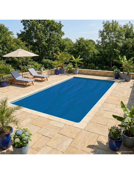 Copertura per piscina Blu 1000 x 500 cm PE