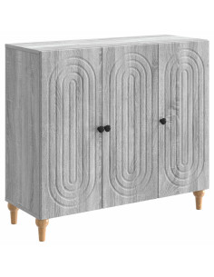 Credenza Grigio Sonoma 89 x 34,5 x 80 cm Legno ingegnerizzato