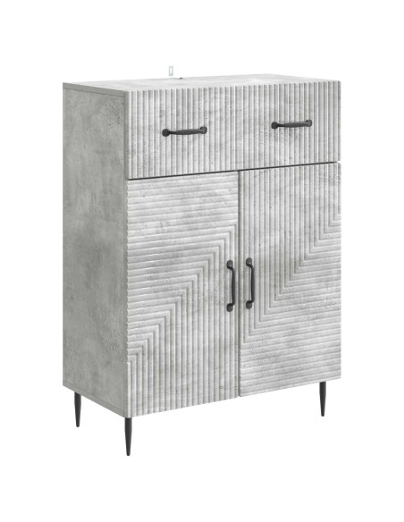 Credenza con cassetto Grigio Cemento 66 x 34,5 x 89,5 cm