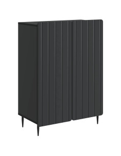 Credenza Nero 66 x 34,5 x 92 cm Legno ingegnerizzato