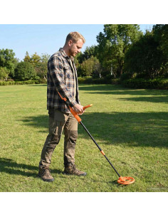 Metal Detector con Display LCD 2 Modelli 19 cm Bobina Giallo