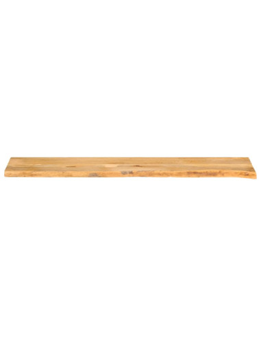 Piano Tavolo Bordi Vivi 160x40x3,8cm in Legno Massello di Mango