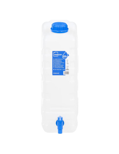 Contenitore Acqua con Rubinetto Trasparente 20 L in Plastica