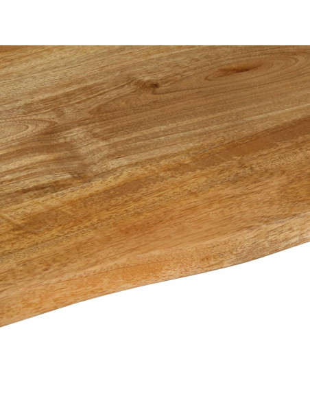 Piano Tavolo Bordi Vivi 120x60x3,8cm in Legno Massello di Mango